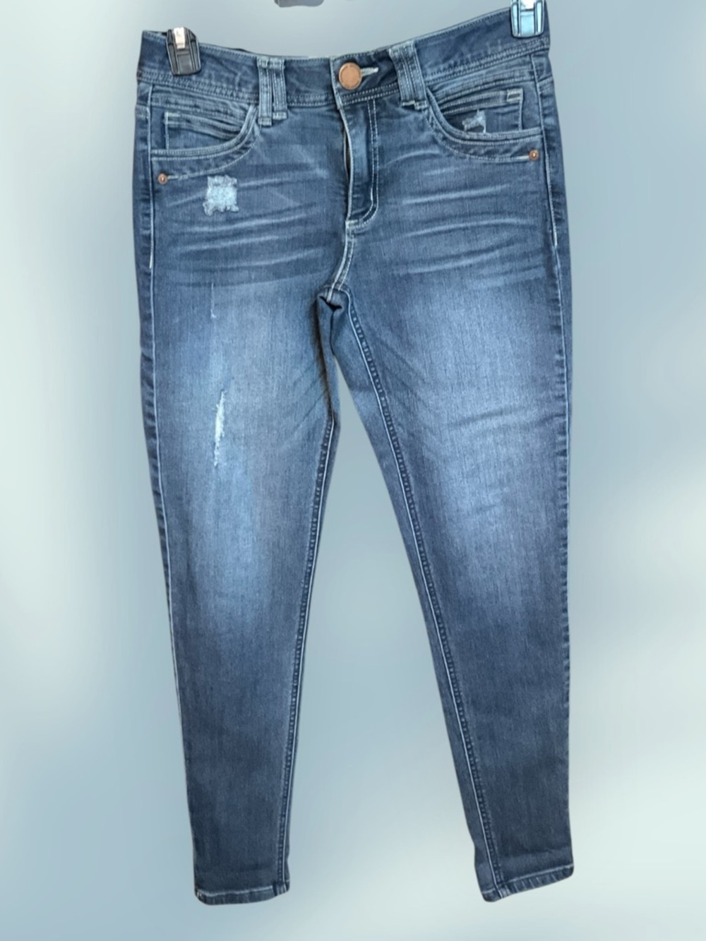 Democracy Dark Wash Skinny Jeans, size 4